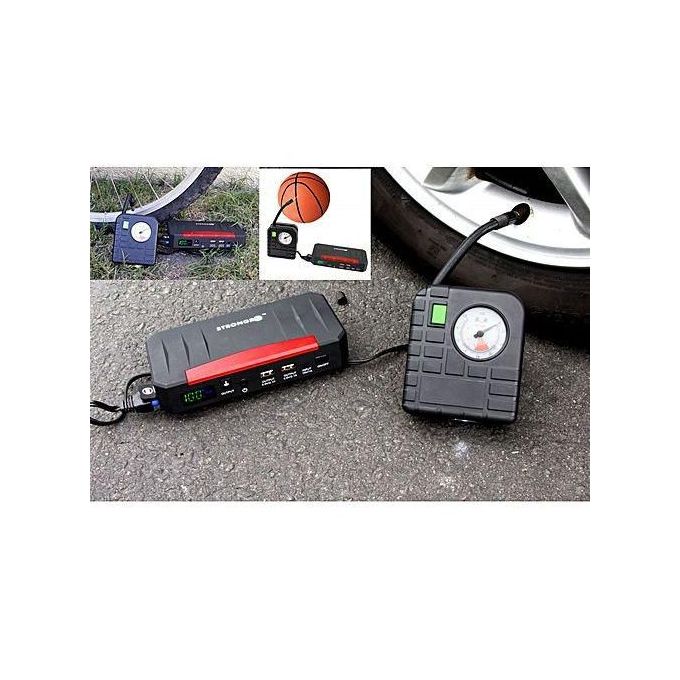 đ Booster de Batterie Voiture Multifonction DĂ©marreur De VĂ©hicule + Kit Compresseur