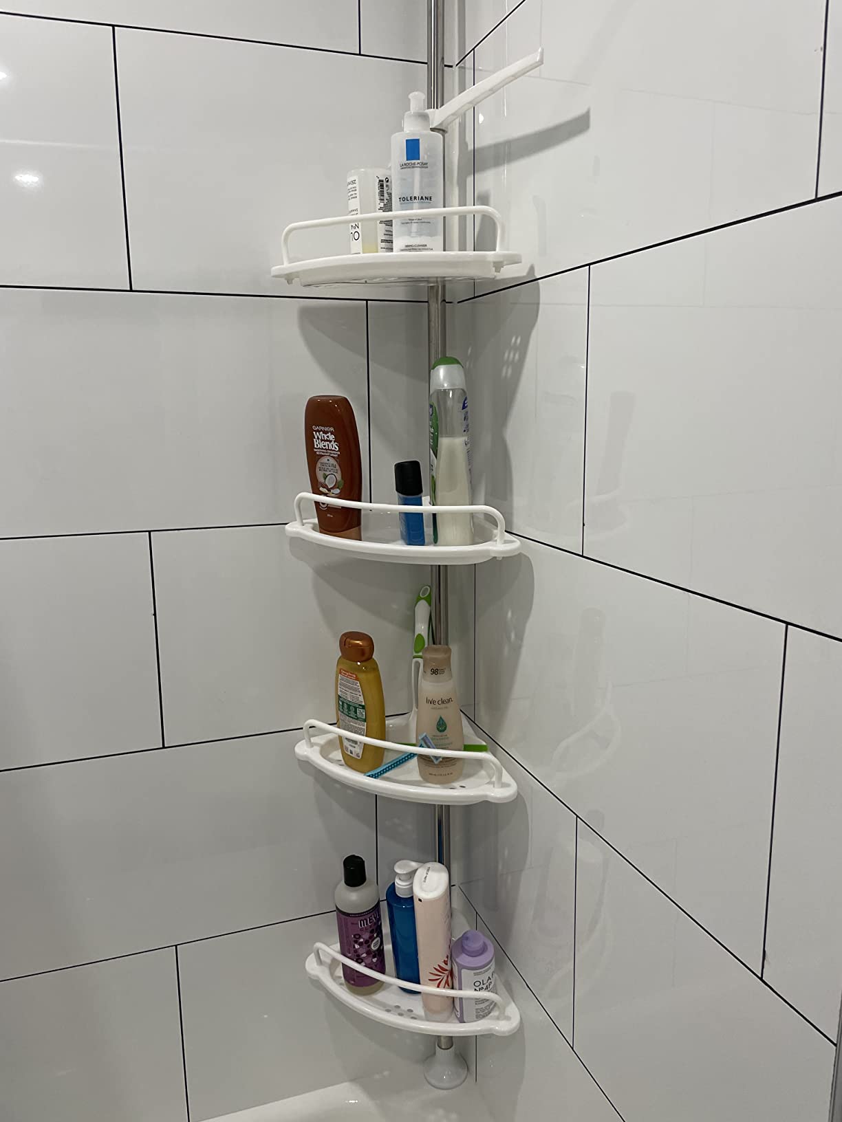 Etagère d'angle de douche