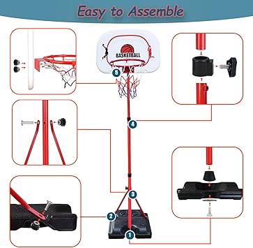 Mini Panier de Basket Réglable pour Enfants de 03 ans à 7ans
