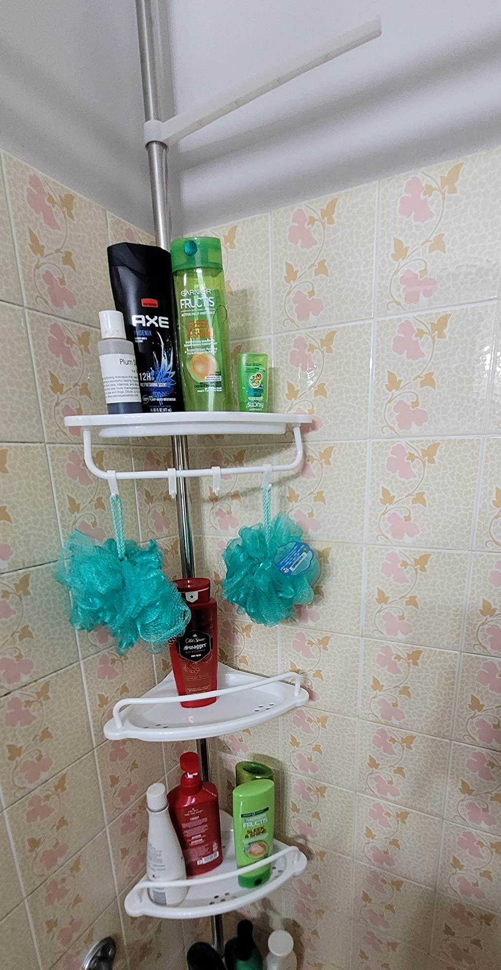 Etagère d'angle de douche