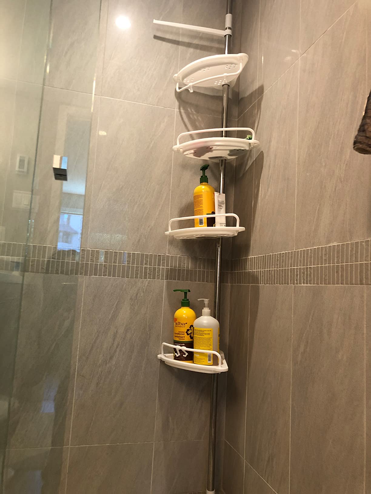 Etagère d'angle de douche