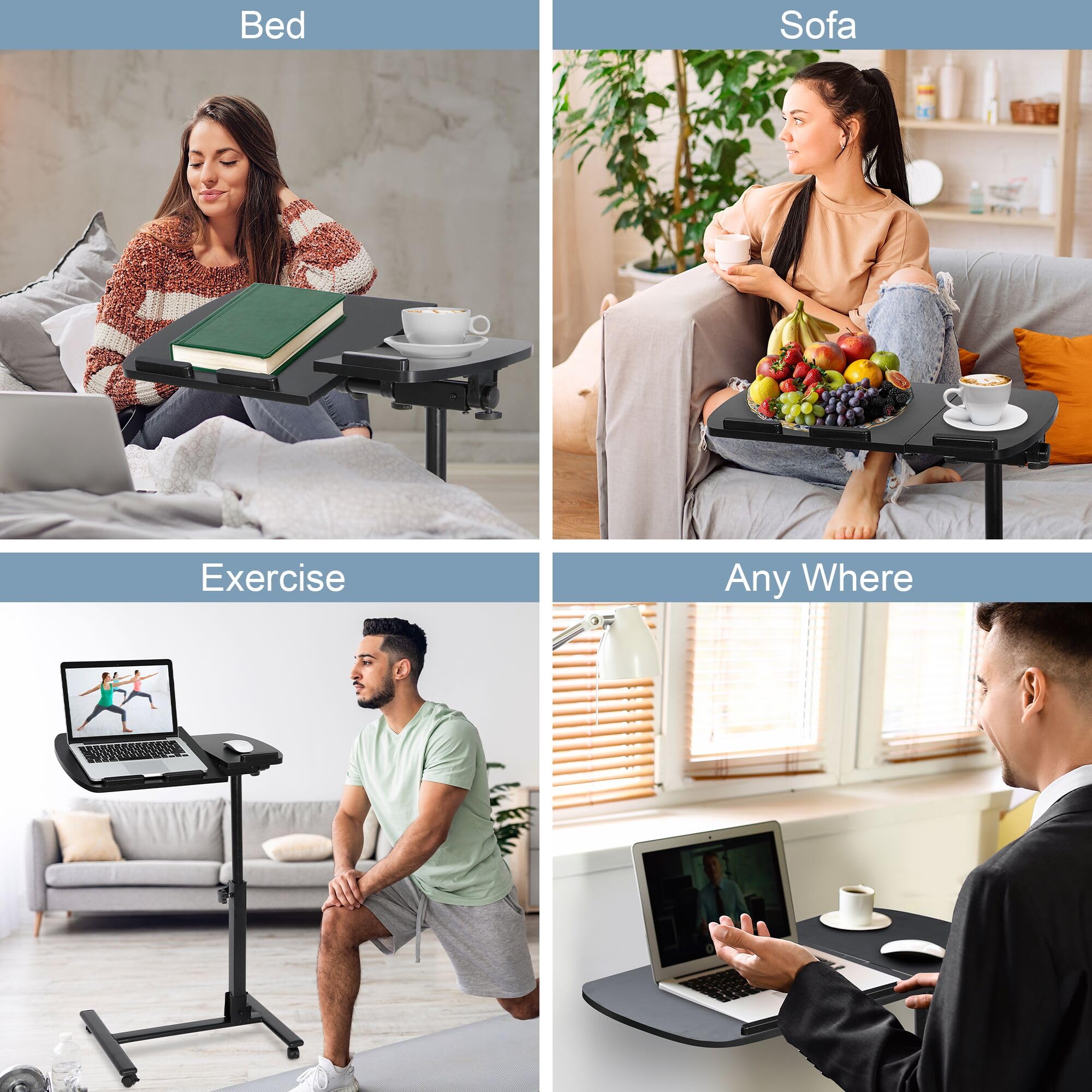 Table ajustable multifonction pour ordinateur portable – Travaillez confortablement partout
