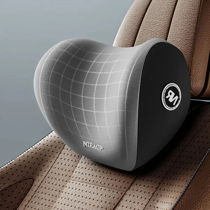 Coussin et Oreiller Lombaire en Mousse à Mémoire de Forme Ergonomique pour Voiture -