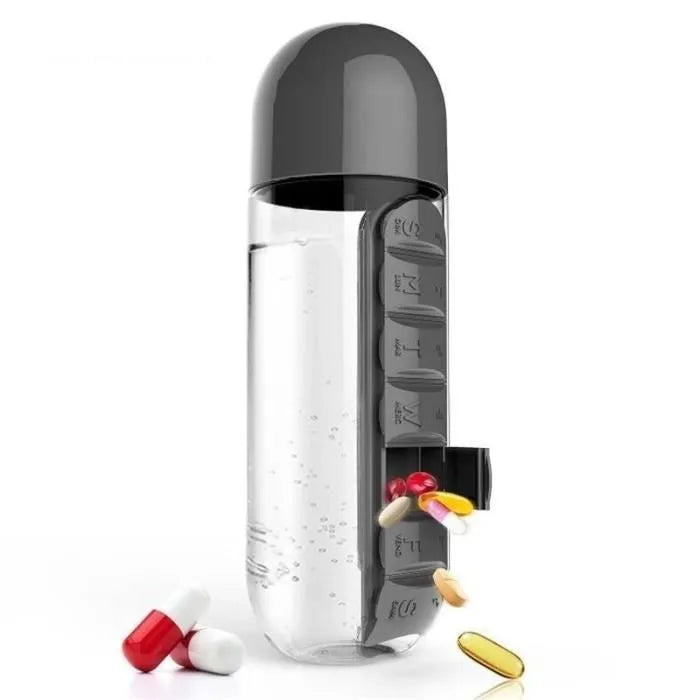 Gourde pilulier 2 en 1