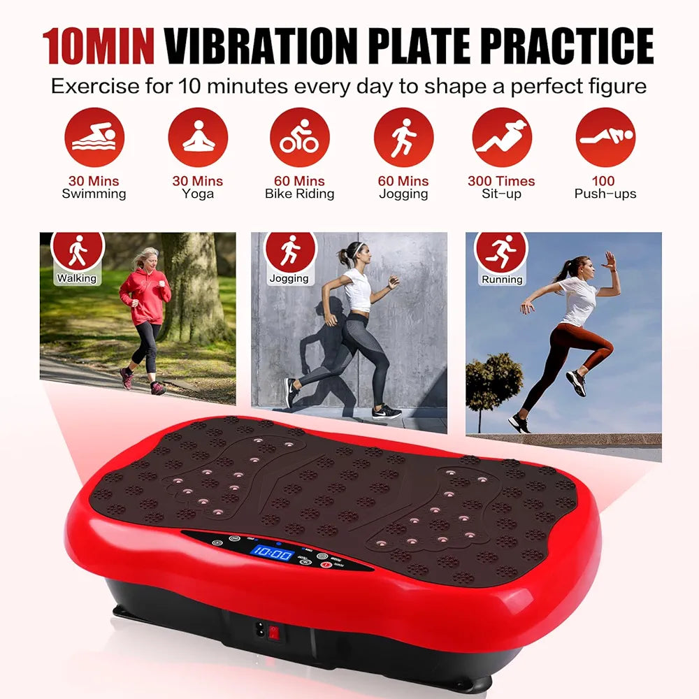 🔥 Plateforme Vibrante B003 – Brûlez les graisses, éliminez la cellulite et tonifiez votre corps depuis chez vous