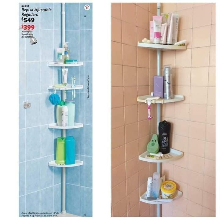 Etagère d'angle de douche