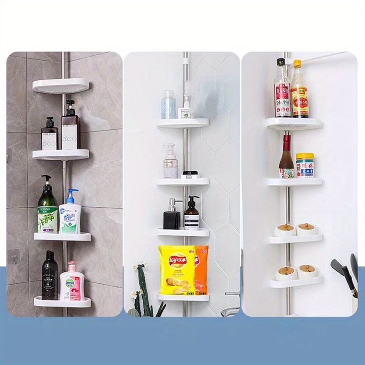 Etagère d'angle de douche