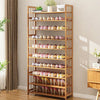 Étagère à chaussures en bois 10 niveaux - Solution de rangement élégante et pratique